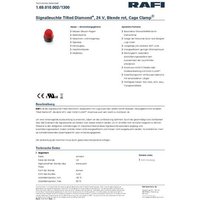 RAFI 1.69.010.002/1300 Meldeleuchte Rot 24V 1St. RAFI 1.69.010.002/1300 Meldeleuchte Rot 24V 1St. von Rafi
