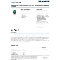 RAFI 1.69.010.003/1500 Meldeleuchte Grün 24V von Rafi
