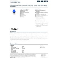 RAFI 1.69.010.003/1600 Meldeleuchte Blau 24V RAFI 1.69.010.003/1600 Meldeleuchte Blau 24V von Rafi