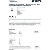 RAFI 1.69.010.005/0000 Meldeleuchte Farblos 1St. RAFI 1.69.010.005/0000 Meldeleuchte Farblos 1St. von Rafi