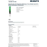 RAFI 1.69.508.113/1502 LED-Signalleuchte Schwarz von Rafi