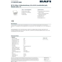 RAFI 3.14.002.027/0000 3.14.002.027/0000 Drucktaster 35V 0.25A tastend (L x B x H) 19.05 x 19.05 x 9 von Rafi