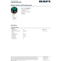 RAFI 5.00.350.726/1402 Blende Gelb von Rafi