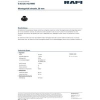 RAFI 5.05.525.142/0000 Montagefuß (B x H) 68mm x 30mm 1St. von Rafi