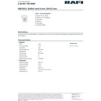 RAFI 5.46.001.105/0200 MICON 5 Stößel rund von Rafi