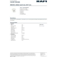 RAFI 5.46.001.126/0200 MICON 5 Stößel rund von Rafi