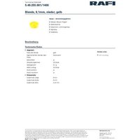 RAFI 5.49.255.001/1400 Blende Gelb von Rafi
