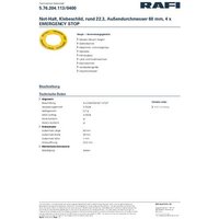 RAFI 5.76.204.113/0400 Kennzeichnungsschild (Ø x H) 60mm x 1mm von Rafi