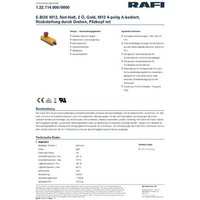 RAFI E-BOX Drucktaster 35V 0.1A 2 Öffner 1St. von Rafi