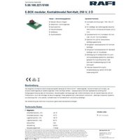 RAFI E-BOX Kontaktmodul-Not-Halt (L x B x H) 45 x 32 x 17.4mm von Rafi