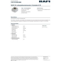 RAFI RAFIX 16 Leiterplattensockel von Rafi