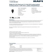 RAFI RAMO 22 Not-Aus-Schalter 32V 0.1A 2 Schließer 1St. von Rafi