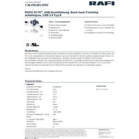 RAFI USB-Durchführung USB 2.0 Typ B Adapter RAFIX 22 FS+ 1.30.279.001/0707 Inhalt: 1St. RAFI USB-Durchführung USB 2.0 Typ B Adapter RAFIX 22 FS+ 1.30.279.001/0707 Inhalt: 1St. von Rafi