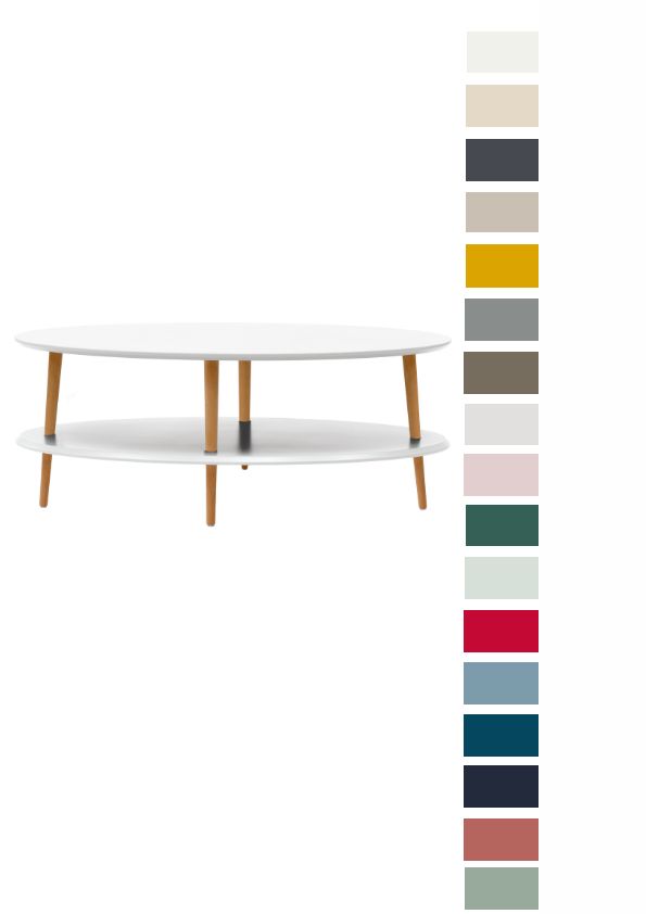 Couchtisch Beistelltisch Sofatisch Coffee Table Wohnzimmertisch Kaffeetisch Oval Couchtisch Beistelltisch Sofatisch Coffee Table Wohnzimmertisch Kaffeetisch Oval von Ragaba