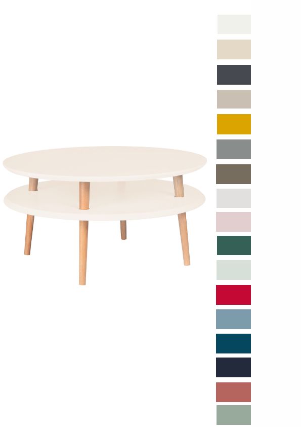 Couchtisch Ø70 Beistelltisch Sofatisch Coffee Table Wohnzimmertisch Kaffeetis... von Ragaba