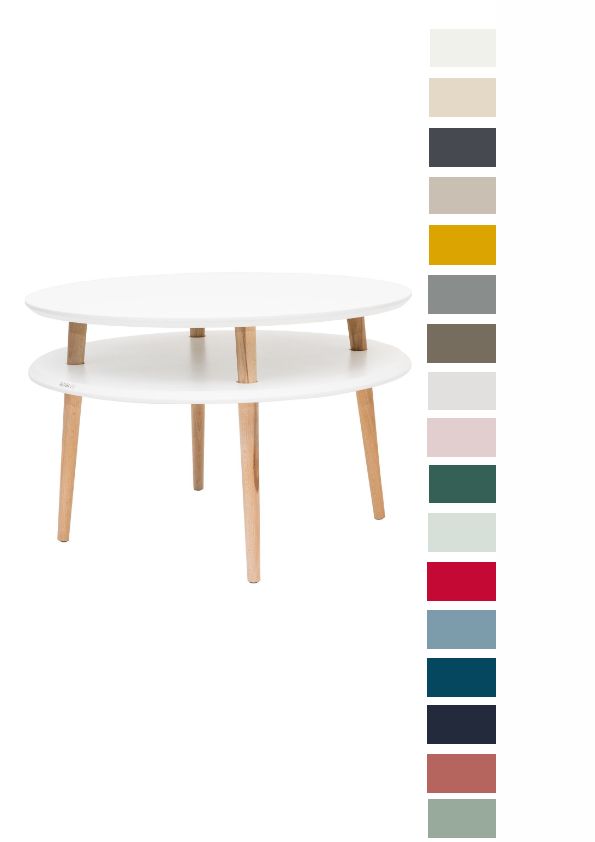 Couchtisch Ø70 Beistelltisch Sofatisch Coffee Table Wohnzimmertisch Kaffeetis... von Ragaba