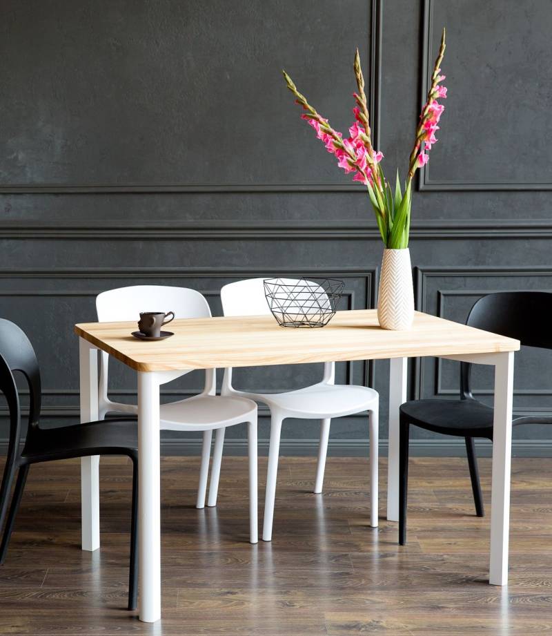 Esszimmertisch Large Esstisch Tisch Küchentisch Wohnzimmertisch Esszimmer Weiß von Ragaba