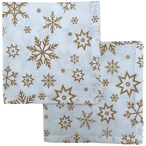 Weihnachtsserviette – Baumwollservietten für weihnachtlichen Esstisch & Besteck – goldene Servietten mit Schneeflocken – Ragged Rose Geschenkverpackte Stoffservietten 4-40 cm x 40 cm Weihnachtsserviette – Baumwollservietten für weihnachtlichen Esstisch & Besteck – goldene Servietten mit Schneeflocken – Ragged Rose Geschenkverpackte Stoffservietten 4-40 cm x 40 cm von Ragged Rose