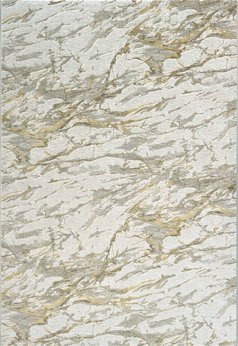 Ragolle Webteppich Platinum ca. 80x150cm in weiß-grau-gold von Ragolle