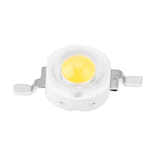 Raguso 100 Stück 3W Hochleistungs LED Perlen Leuchtdiodenchips SMD für DIY Beleuchtungskörper Scheinwerfer Scheinwerfer Warmweiße LED Perle für Hausgarten Dekorationsleuchten (white6000 6500K) von Raguso