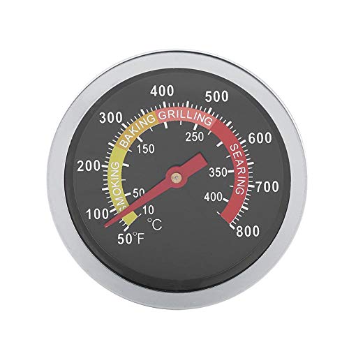 Raguso 50~800 ° C/10 ° C - 400 ° C Edelstahl-Grillthermometer Außengrillgrill-Temperaturanzeige für Grillkochmonitor von Raguso