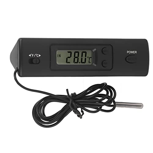 Elektronischer Temperaturfühler Digitales Temperaturmesser-Thermometer mit LCD-Anzeige für Kühlschrank mit Gefrierfach von Raguso