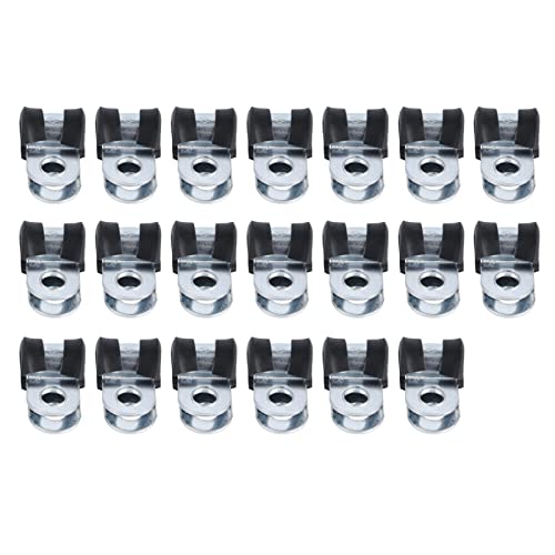 Kabelschellen aus Edelstahl 304 Robuste, Korrosionsbeständige, Wiederverwendbare R-Rohrschellen-Kissen-Rohrschellen für die Installation von Rohren oder Drahtseilen(6mm) von Raguso
