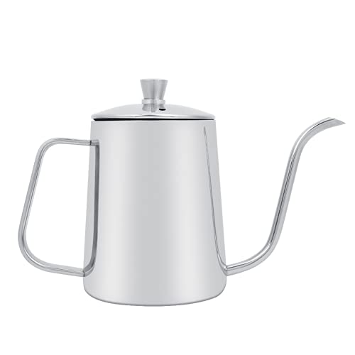 Kaffee Kettle 550ml Wasserkocher Schwanenhals Edelstahl Teekanne mit schlankem Schwanenhalsauslauf Handbrüh Kaffeekessel von Raguso