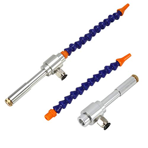 Kaltluftpistole Mit Flexiblem Wirbelrohr, 130 mm Aluminiumlegierung Mechanischer Prozess Mini Kaltluft Trockenkühlpistole plus flexibles Rohr für lokale Kühlung von Raguso