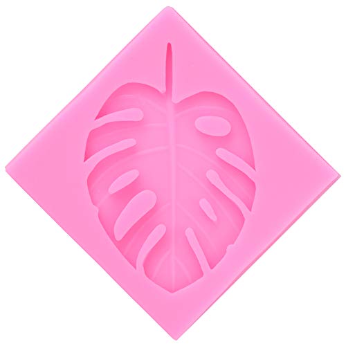 Lebensmittelform Monstera Blattform Kieselgelform Kreative Schokoladenform Keks Backform Multifunktion Selbstgemachte DIY Handwerk Kuchen Dekorieren Werkzeuge für Fondant Zucker Ton Seife von Raguso