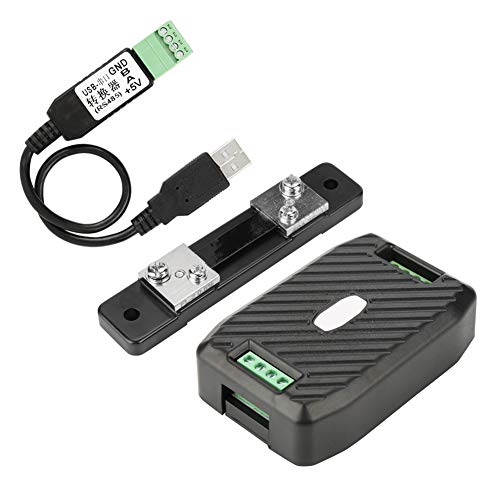 PZEM-017 DC Spannung Strom Leistung Energieverbrauchszähler Kommunikationsmodul(PZEM-017+50A+USB) von Raguso