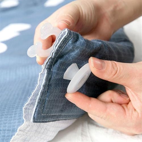 Raguso 4 teiliger Quilt Befestigungsclip Bettbezug Clips Blatthalter Bezug Greifer Verschluss f¨1r Matratzen Sofabez¨1ge rutschfest Raguso 4 teiliger Quilt Befestigungsclip Bettbezug Clips Blatthalter Bezug Greifer Verschluss f¨1r Matratzen Sofabez¨1ge rutschfest von Raguso