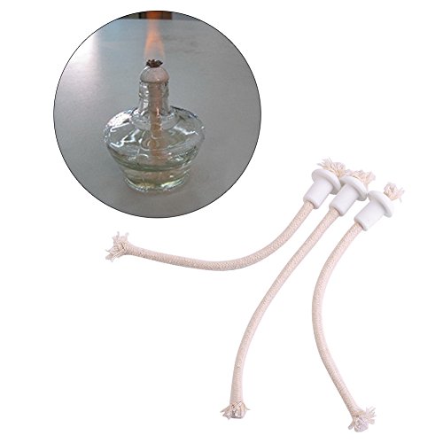 7Pcs docht für öllampe docht,Cotton Alcohol Torch Wick mit Keramikboden Siphon Weinflasche Öl Kerzenlampe Fiber Glass Fuel Keramikdocht Hitzebeständiger Kerosin Wick von Raguso