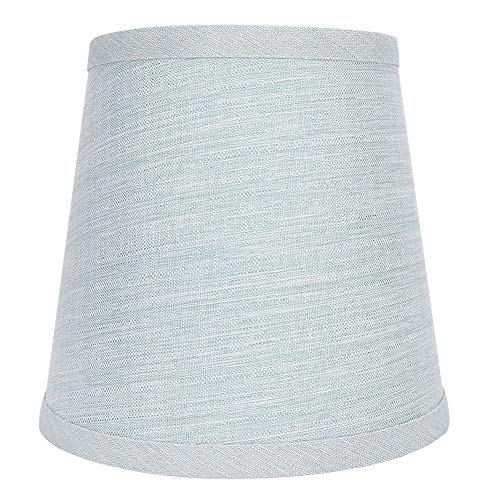 Raguso Lampenschirm Hellblau E14 Stoffschirm Wandlampe Tischlampe Kronleuchter Kristalllampe Stehlampe Lampenschirm für Schlafzimmer von Raguso