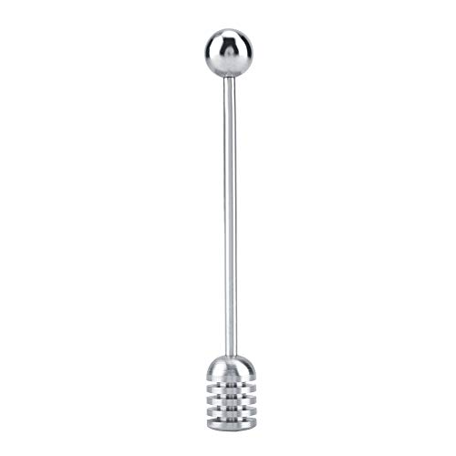 Raguso Massiver Edelstahl Honey Dipper Drizzler R¨¹hrl?ffel Anti-Rost-Mischstab-Werkzeug Langlebig Glatt f¨¹r die K¨¹Che zu Hause Einfach zu bedienen und zu reinigen von Raguso