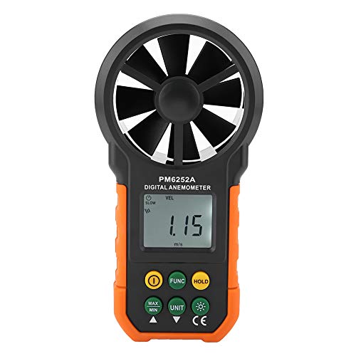 Raguso PM6252A Digitaler Anemometer Windgeschwindigkeitsmesser Luftmengenmesser Luftmengenmesser Raguso PM6252A Digitaler Anemometer Windgeschwindigkeitsmesser Luftmengenmesser Luftmengenmesser von Raguso