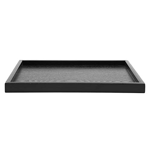 Rechteckform Tablett Schwarz Massivholz Tee Tablett Kaffee Snack Essen Mahlzeiten Mehrzweck-Serviertablett Für Cafe Restaurant Hotel Home Shop 4 Größen erhältlich(30 * 24cm) von Raguso