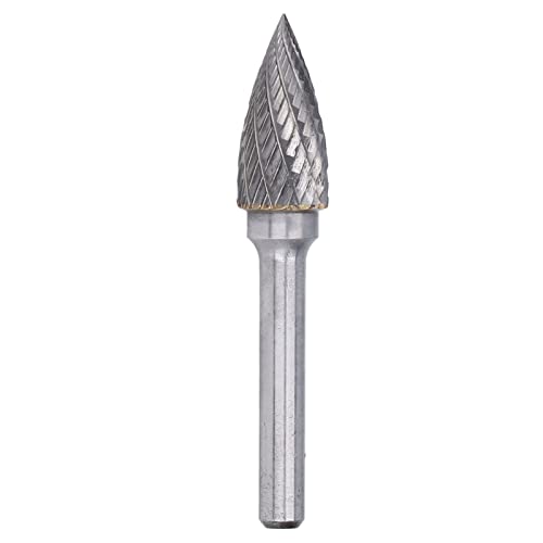 Rotary File Burr 2 Cut Pointed Arc Shape Die Grinder Drill Bit 6mm Shank 2 Groove Pointed Cone Taper Rotary Burr für Holzbearbeitung Bohren Metallschnitzen Rotary File Burr 2 Cut Pointed Arc Shape Die Grinder Drill Bit 6mm Shank 2 Groove Pointed Cone Taper Rotary Burr für Holzbearbeitung Bohren Metallschnitzen von Raguso