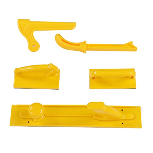 Schiebestock, Handschutz, ABS-Sicherheitsschiebeblock, gelbe Farbe für Tischkreissäge von Raguso