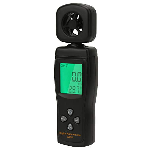 Windmesser , Warnung bei schwacher Batterie 2 in 1 Digitaler Windmesser mit Doppelanzeige für Windexperimente Windmesser , Warnung bei schwacher Batterie 2 in 1 Digitaler Windmesser mit Doppelanzeige für Windexperimente von Raguso