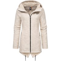 Ragwear Kapuzenstrickjacke "Wingi Melange" Sportliche Kapuzenjacke mit Teddy-Kunstfell von Ragwear