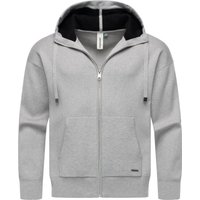 Ragwear Kapuzensweatjacke "Raggan Zip" Zipper aus Rippstrick mit großer Kapuze von Ragwear