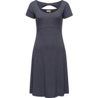 Ragwear Sommerkleid "Lunngo Solid" Ohne Taschen leichtes Freizeitkleid mit Schleifen-Ausschnit am Rücken von Ragwear