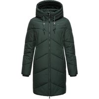 Ragwear Steppmantel "Novista" Stylischer Wintermantel mit zick zack Muster und großer Kapuze von Ragwear