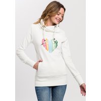 Ragwear Sweater "NESKA LOVE O", mit asymetrischem Schalkragen im Rainbow Pride-Design von Ragwear