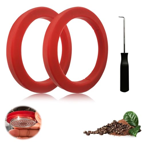 Raheem 2 Stück Dichtung O-Ring mit Montagewerkzeug für E61 Espressomaschinen E91 E92 E97 E98, Bianchi, Ascaso, Azkoyen, Brasilia, Gaggia Baby, Classic, NewBaby Brühkopfdichtung Kaffeemaschine (Rot) Raheem 2 Stück Dichtung O-Ring mit Montagewerkzeug für E61 Espressomaschinen E91 E92 E97 E98, Bianchi, Ascaso, Azkoyen, Brasilia, Gaggia Baby, Classic, NewBaby Brühkopfdichtung Kaffeemaschine (Rot) von Raheem