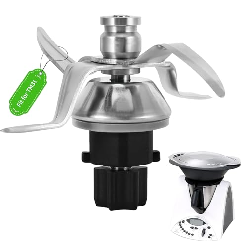 Raheem Messer für Vorwerk Thermomix TM31, Edelstahl Ersatzmesser Mixerklinge mit Dichtring, Mixmesser für Thermomix Zubehör, Ersatzteile für Thermomix Messer TM31 Raheem Messer für Vorwerk Thermomix TM31, Edelstahl Ersatzmesser Mixerklinge mit Dichtring, Mixmesser für Thermomix Zubehör, Ersatzteile für Thermomix Messer TM31 von Raheem