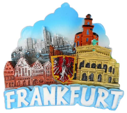 Magnet Souvenir Frankfurt 7 x 7 x 2 cm Kühlschrankmagnet Stadt Figur Deko GCG 1380 von Rahlf
