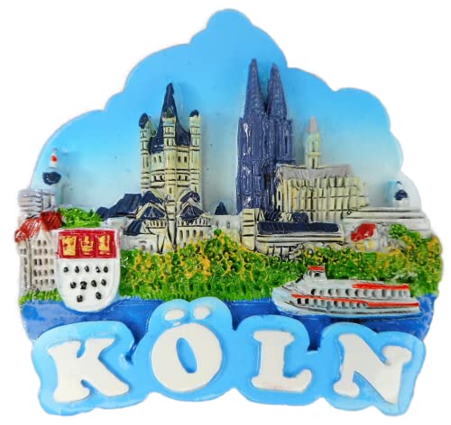 Magnet Souvenir Köln 7 x 7 x 2 cm Kühlschrankmagnet Stadt Figur Deko GCG 1510 von Rahlf