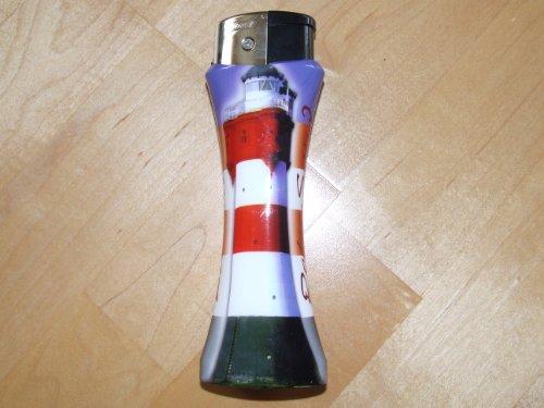 XXL Feuerzeug incl. Flaschenöffner Motiv Leuchtturm " Roter Sand " 16,5 cm !!! von Rahlf